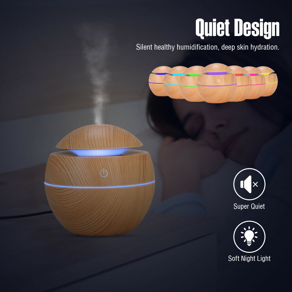 USB Aroma Humidifier Essential Oil Diffuser