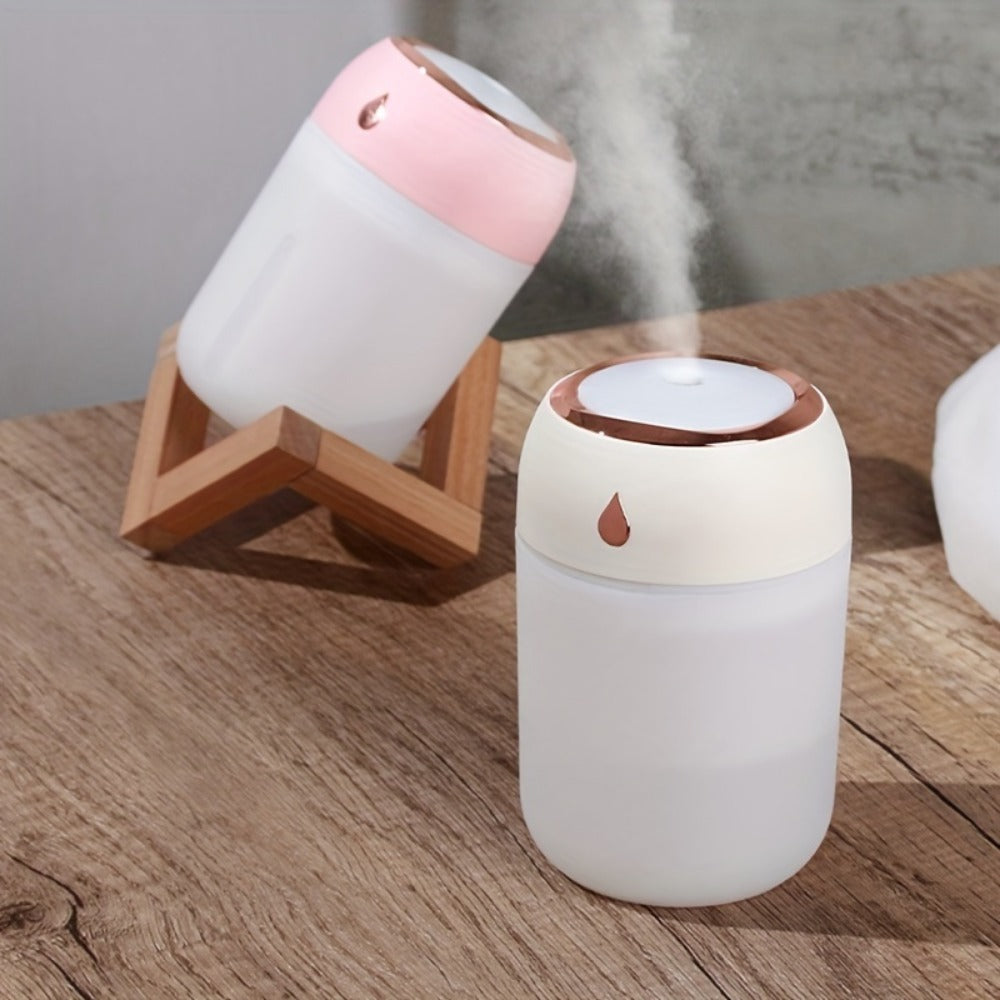 Portable Mini Humidifier 220ml Small Cool Mist Humidifier USB Personal Desktop Humidifier For Bedroom Travel Office Home